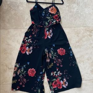 Allison Joy floral black jumpsuit
